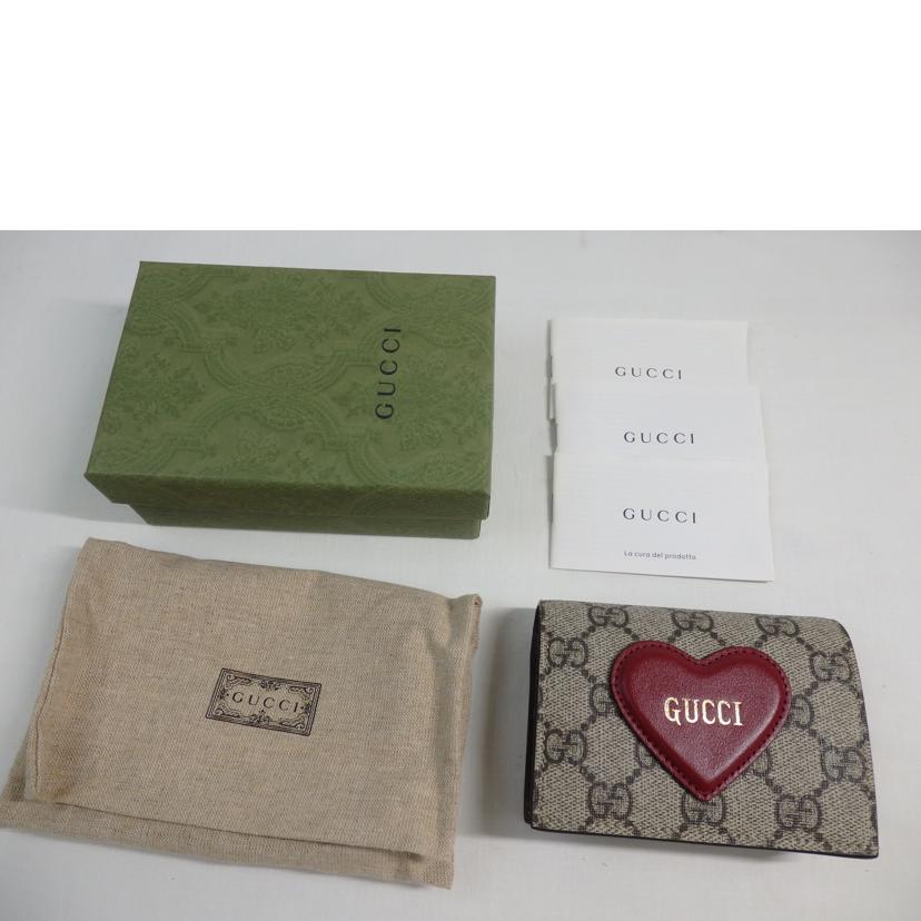GUCCI グッチ/GGスプリーム／ハートモチーフ／コンパクト財布/648848//095*/SAランク/84