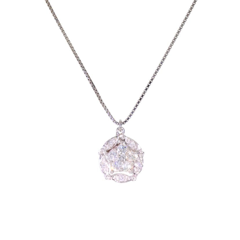 K18WGダイヤネックレス0．50ct//Aランク/69