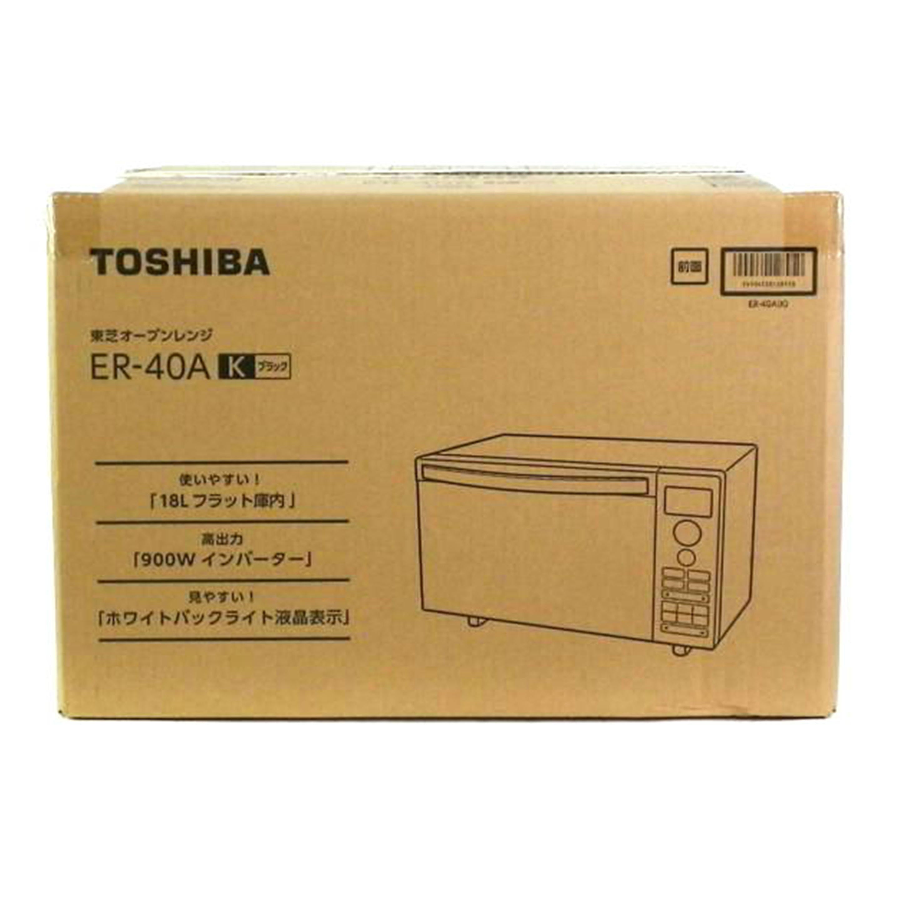 TOSHIBA 東芝/オーブンレンジ　／　ブラック/EA-40A//SAランク/81