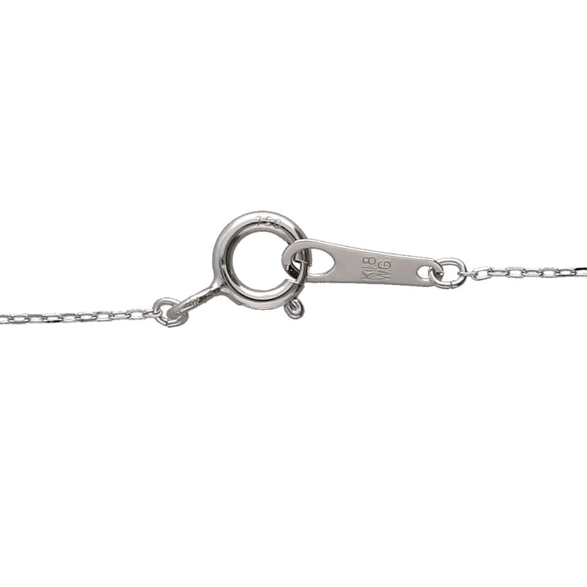 /　K18WGダイヤネックレス0．10ct//Aランク/64