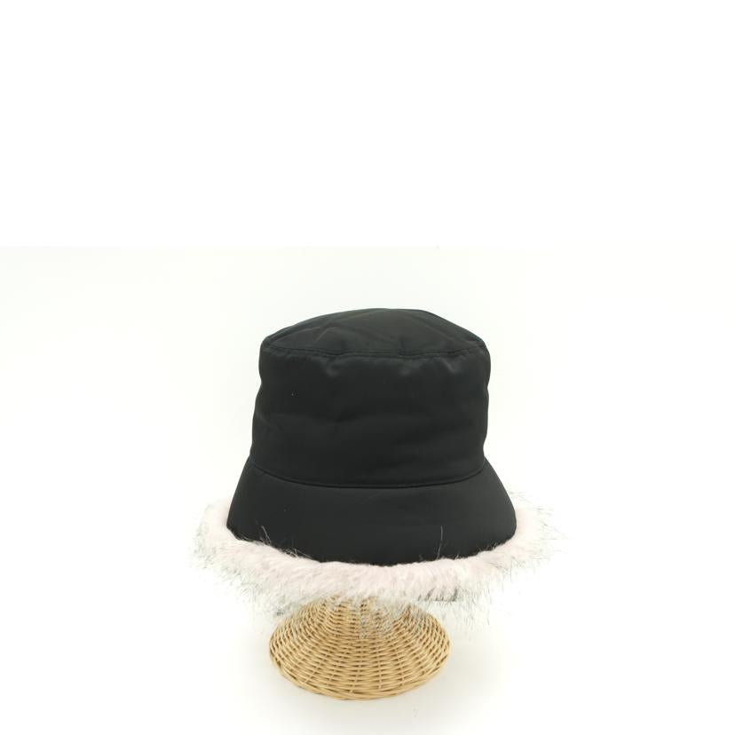 PRADA プラダ/PRADA／ファー付ナイロンベゲットハット／S/1HC137//Sランク/75