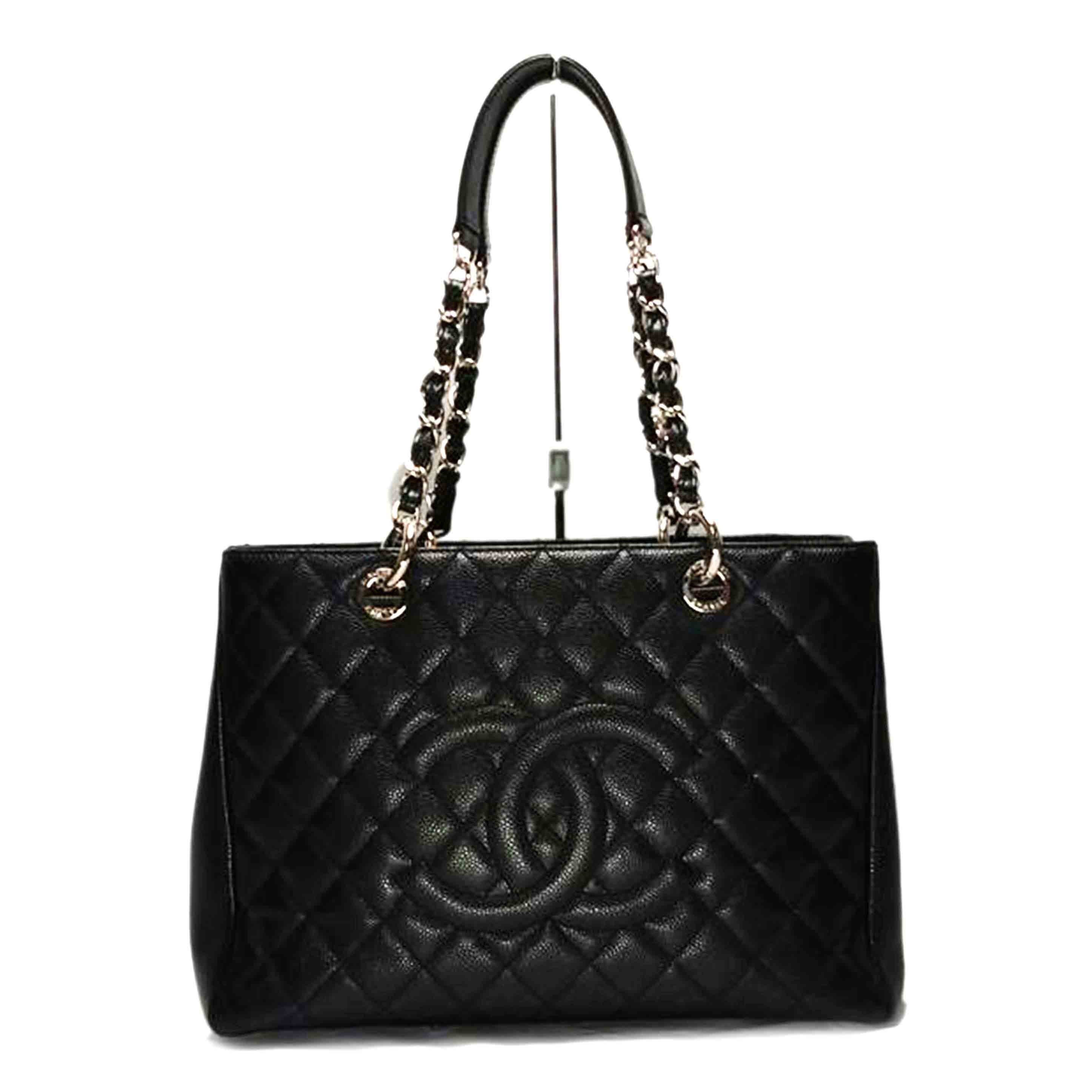 CHANEL シャネル/チェーンマトラッセ　トートバッグ　キャビアスキン　シルバー金具/A50995//181*****/Bランク/52