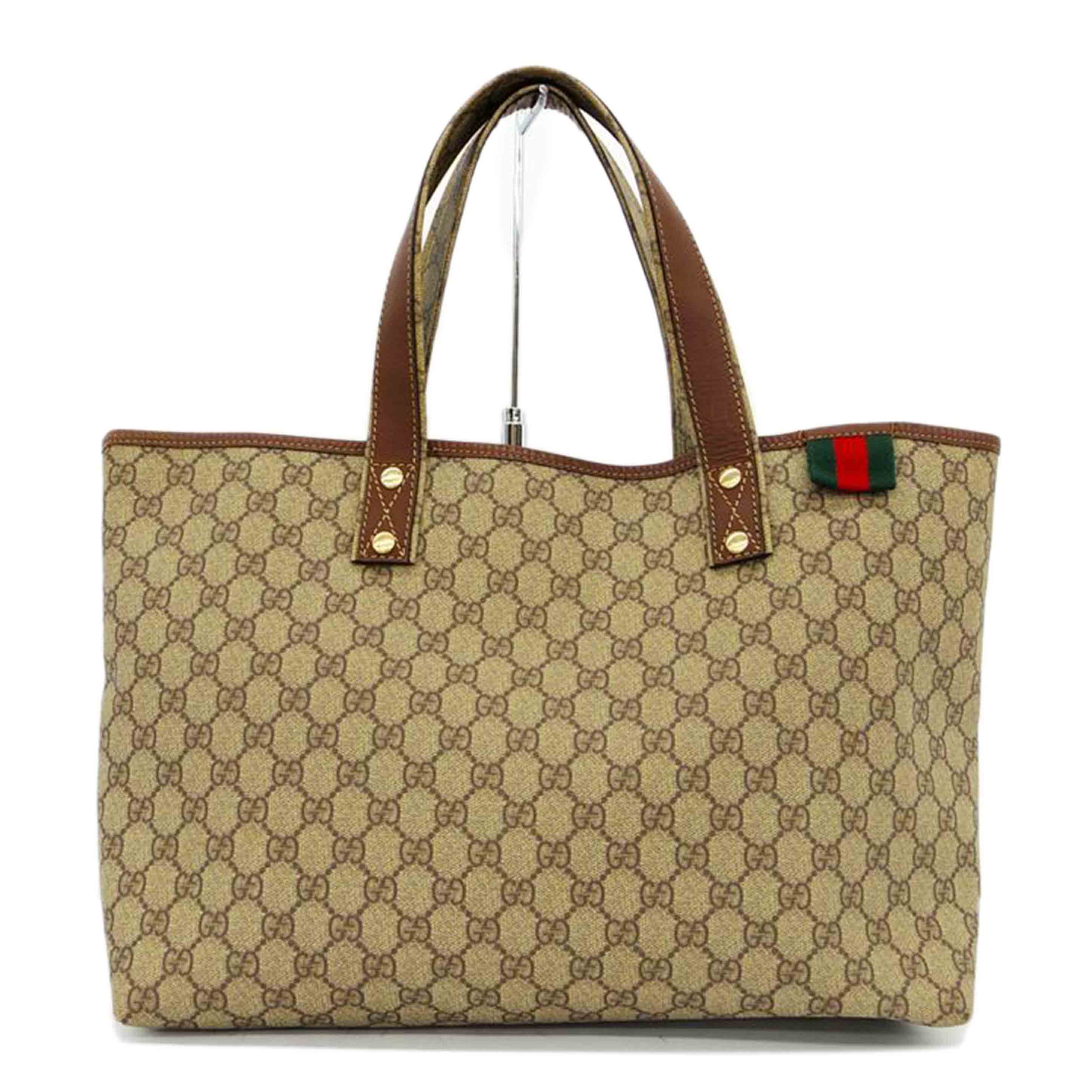 GUCCI グッチ/GGスプリームシェリーラインPVCトート/211134//001***/Bランク/75