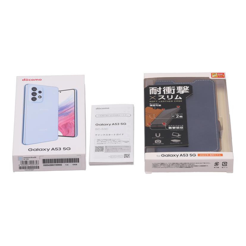 SAMSUNG　docomo サムスン　/スマートフォン／Galaxy　A53　5G　128GB/SC-53C//R5CTA2NV77E/Aランク/62