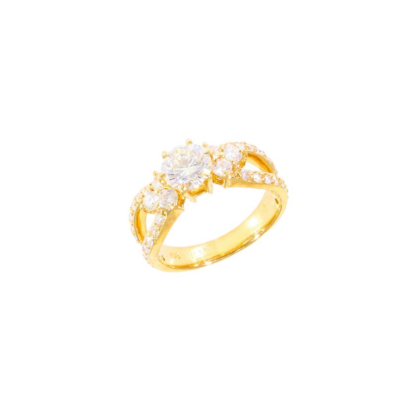 /◎K18ダイヤリング1．018／0．71ct//Aランク/59