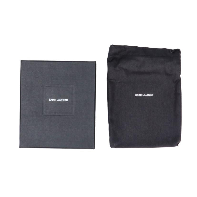 YSL イヴサンローラン/YSLロゴ　レザー二つ折り財布/575726//Aランク/70