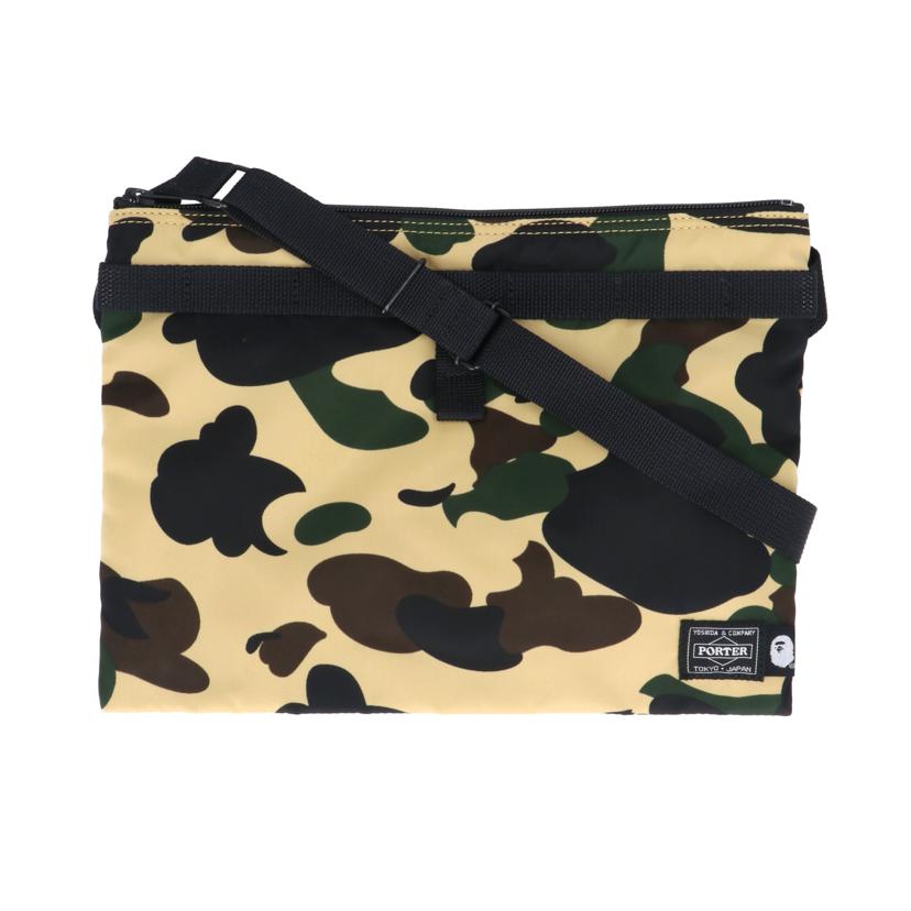 A　BATHING　APE アベイシングエイプ/ポーターカラーカモクロスボディバッグ//Aランク/09