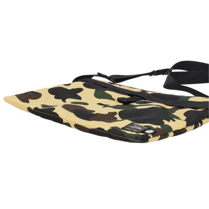 A　BATHING　APE アベイシングエイプ/ポーターカラーカモクロスボディバッグ//Aランク/09