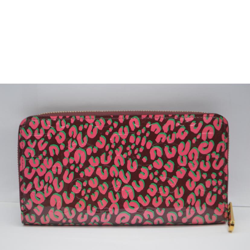 LOUIS VUITTON ルイヴィトン/ジッピーウォレット/ヴェルニ/レオパード/ルージュフォーヴィスト/M91477//CA0***/Aランク/89