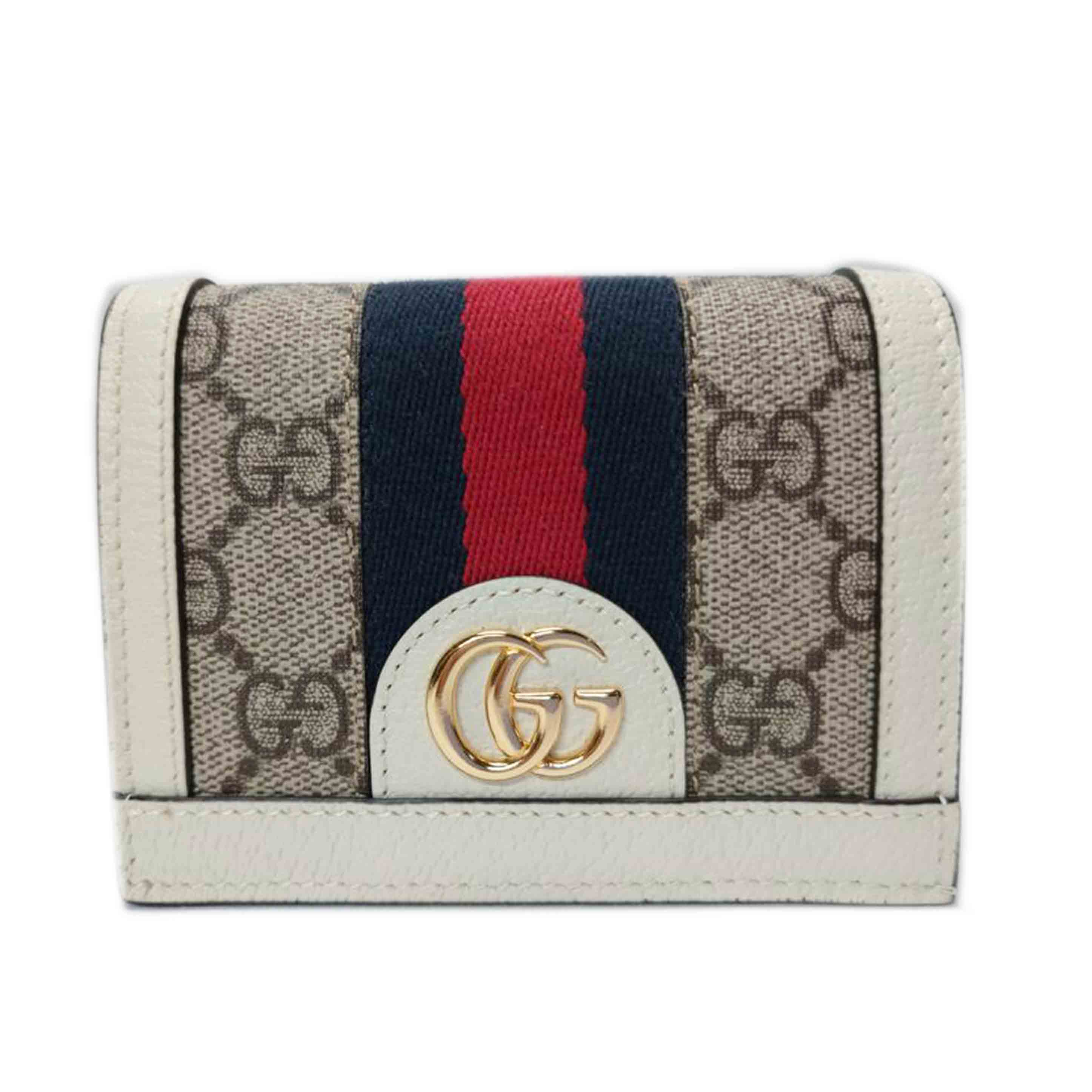 GUCCI グッチ/GGシェリーライン　二つ折りコンパクト財布/523155//041*/Aランク/52