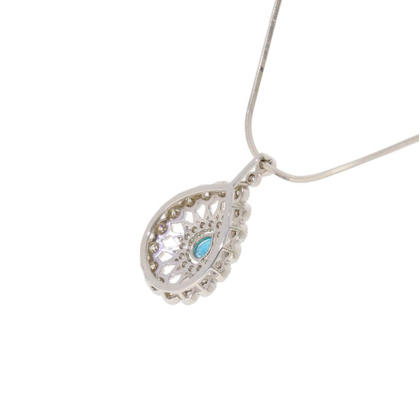 /◎Pt950／850パライバダイヤネックレス0．147　／D0．47ct//Aランク/59