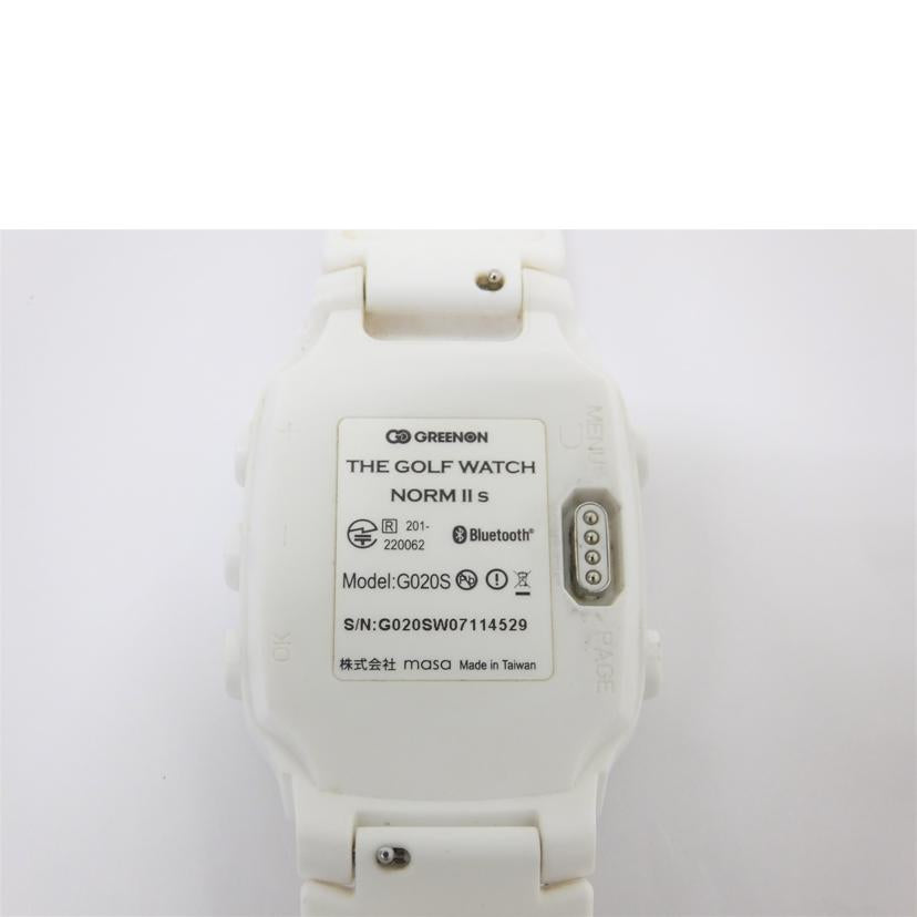 GREENON グリーンオン/THEGOLFWATCH　NORMⅡS/G020S//G020SW07114529/ABランク/88