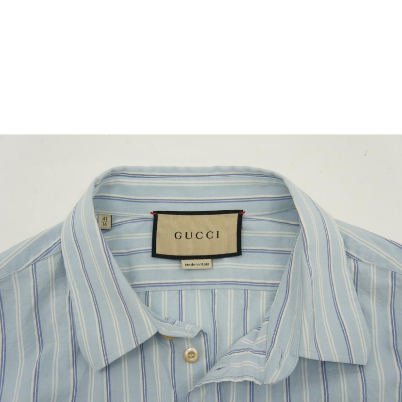 GUCCI グッチ/ストライプコットンシャツ/706396 ZAJTL//ｻｲｽﾞ:16(180)/Aランク/91