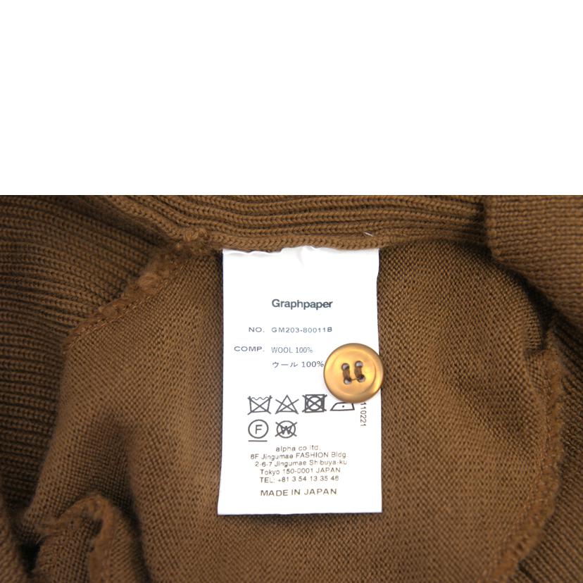 Graphaper グラフペーパー/　High　Density　Cardigan/GM203-80011B//ABランク/67