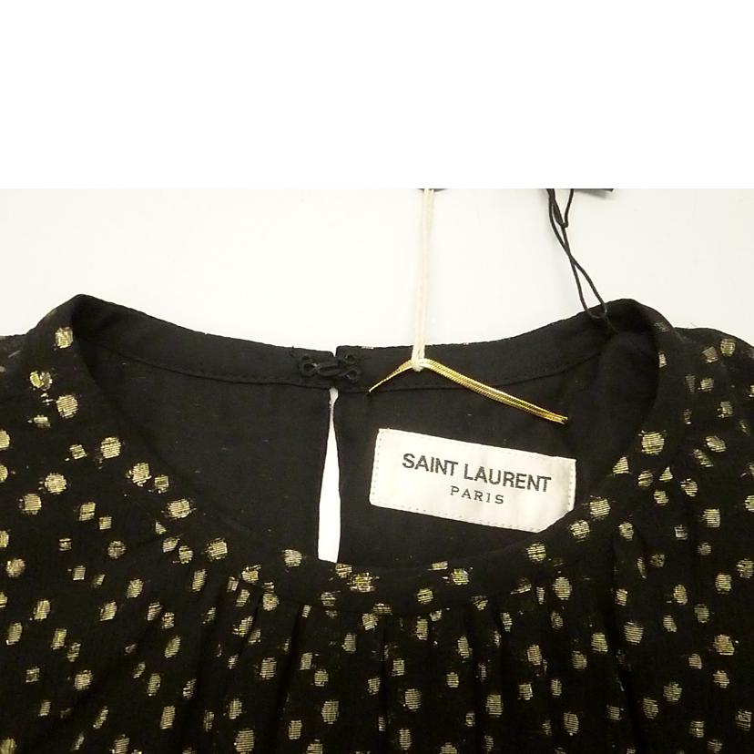 SAINT　LAURENT サンローラン/ワンピース／黒／金ドット/523081//ABランク/88