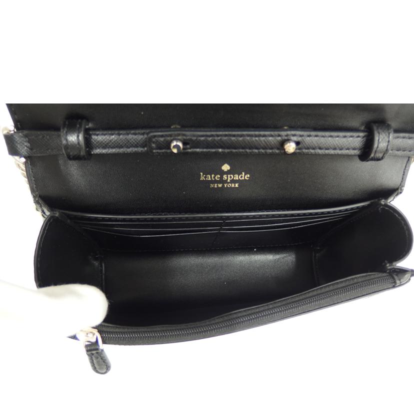 KateSpade ケイトスペード/バイカラーショルダーバッグ／ベージュ×ブラック//Aランク/82