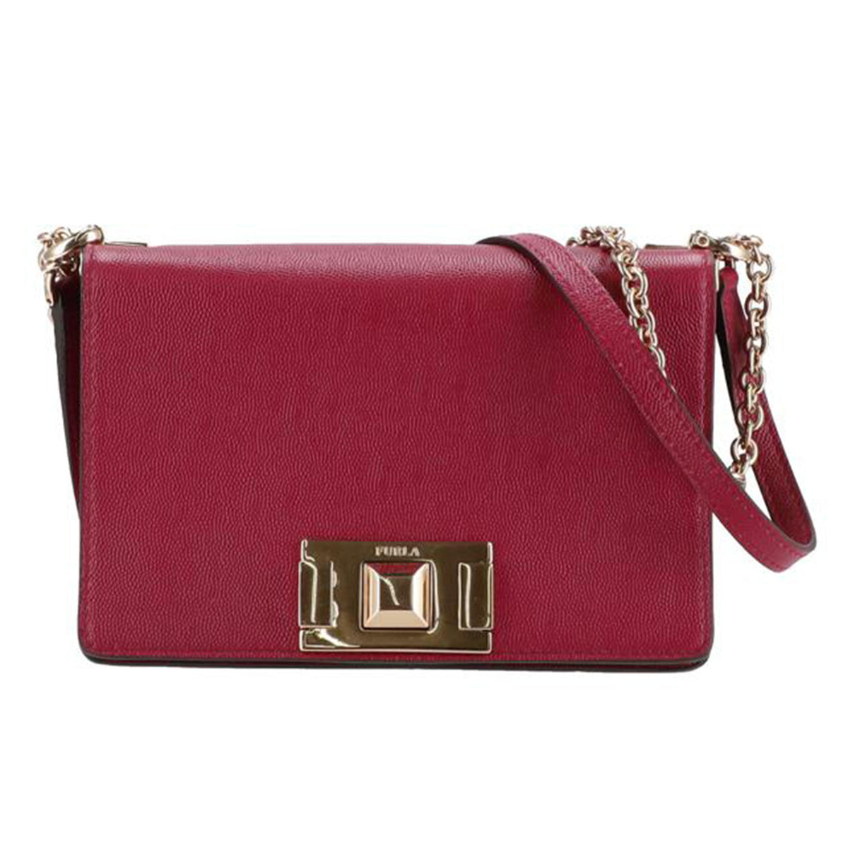 FURLA フルラ/レザーチェーンショルダー/ワインレッド//ABランク/42