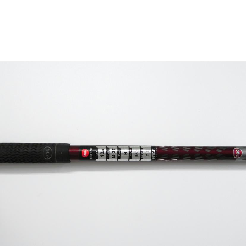 PRGR プロギア/赤egg　ドライバー　10．5/M-37//ABランク/81