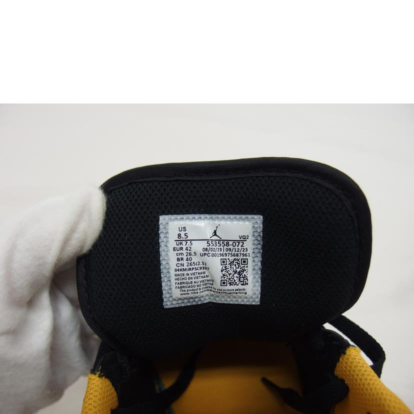 NIKE ナイキ/エアジョーダン1　ロー／ローカットスニーカー／イエローオークル/553558-072//ABランク/04