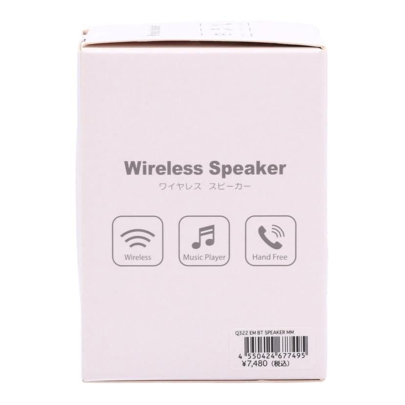 Disneystore　FUNBOX ディズニーストア/ワイヤレススピーカー/Q322 EM BT SPEAKER MM//JAN4550424677495/Sランク/82