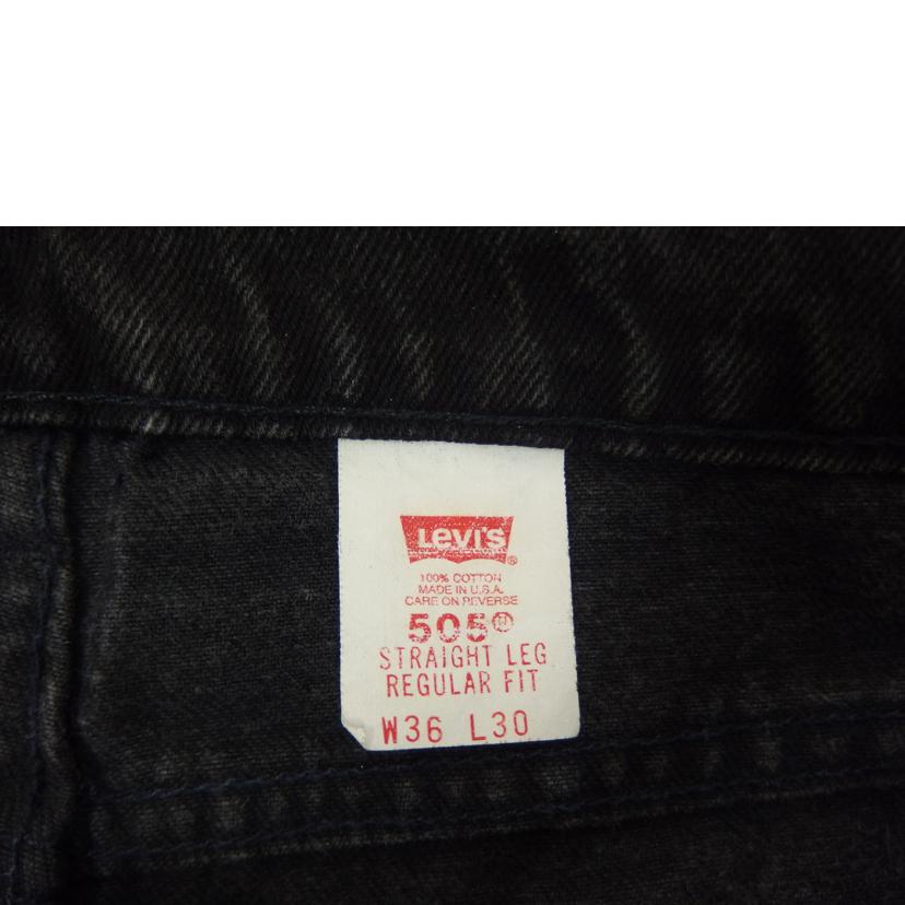 LEVIS ﾘｰﾊﾞｲｽ/LEVIS505／90s／ブラック/00505-0260//Bランク/82