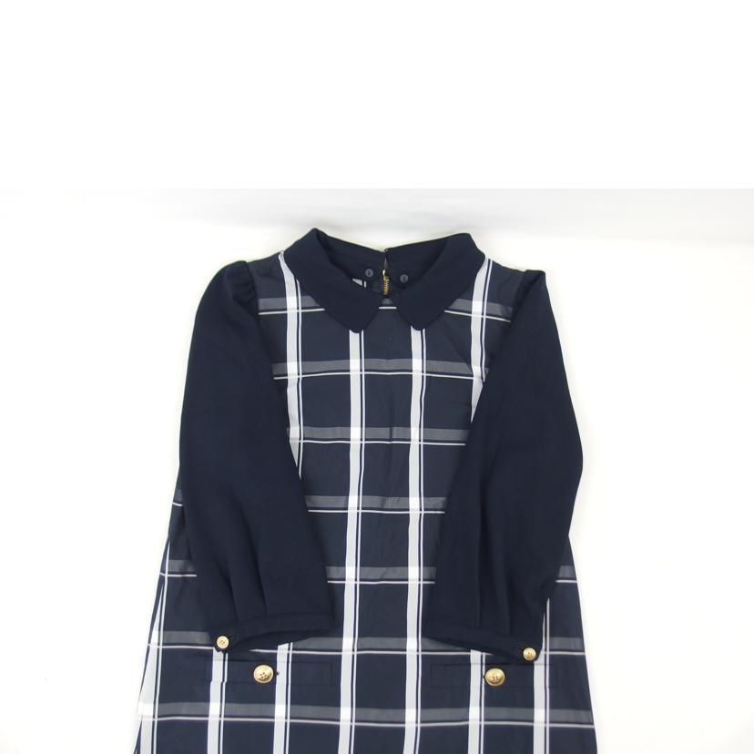 BURBERRY バーバリー/BLUE　LABELチェック柄ワンピース／ネイビー//ABランク/04