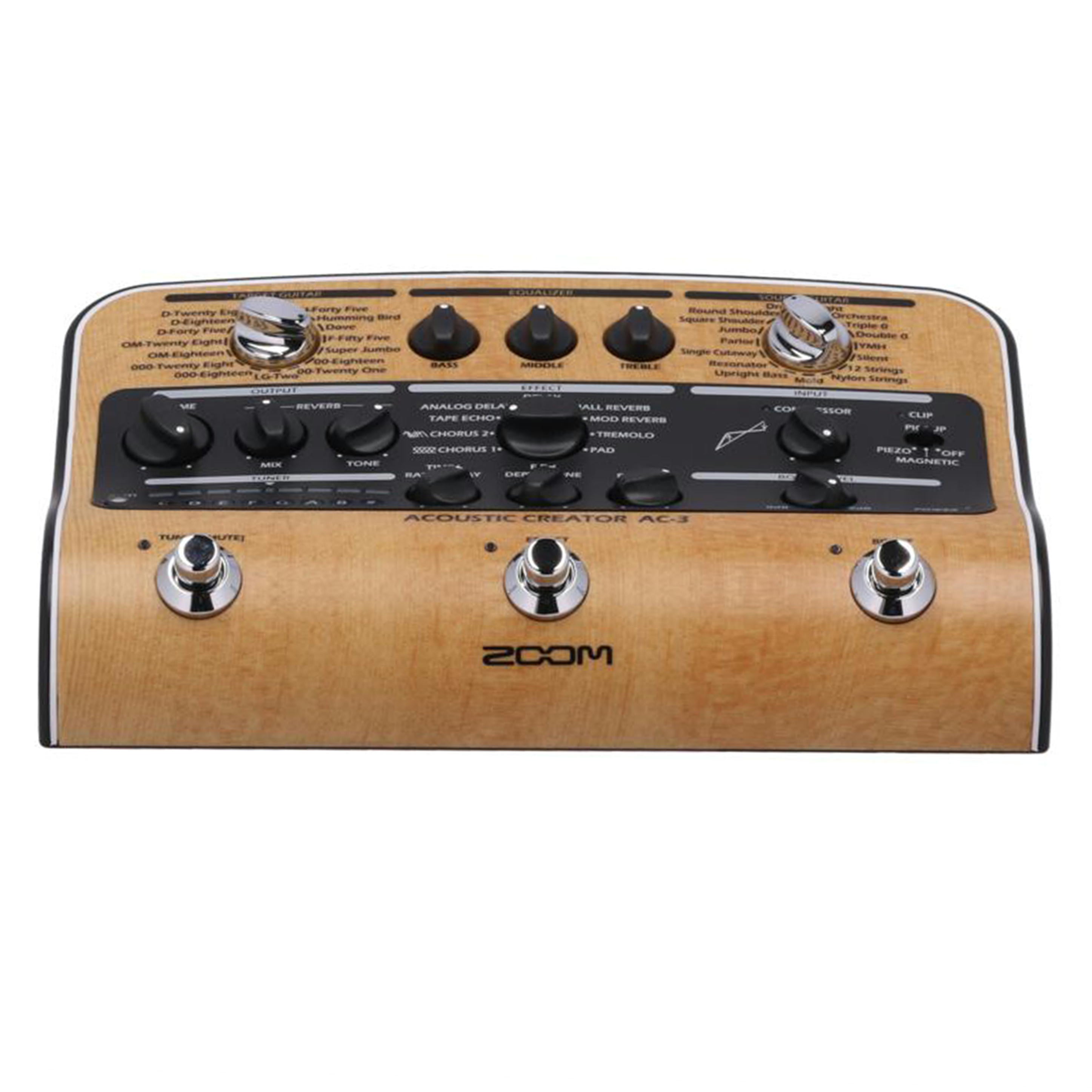 ZOOM ズーム　/アコースティックギター用マルチエフェクター/AC-3 Acoustic Creator//C7006889/ABランク/62