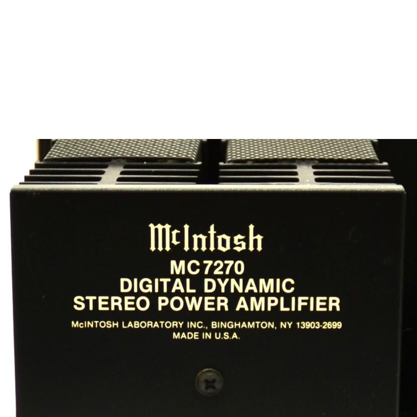 McIntosh マッキントッシュ /パワーアンプ/MC7270//JEA4801/Bランク/75