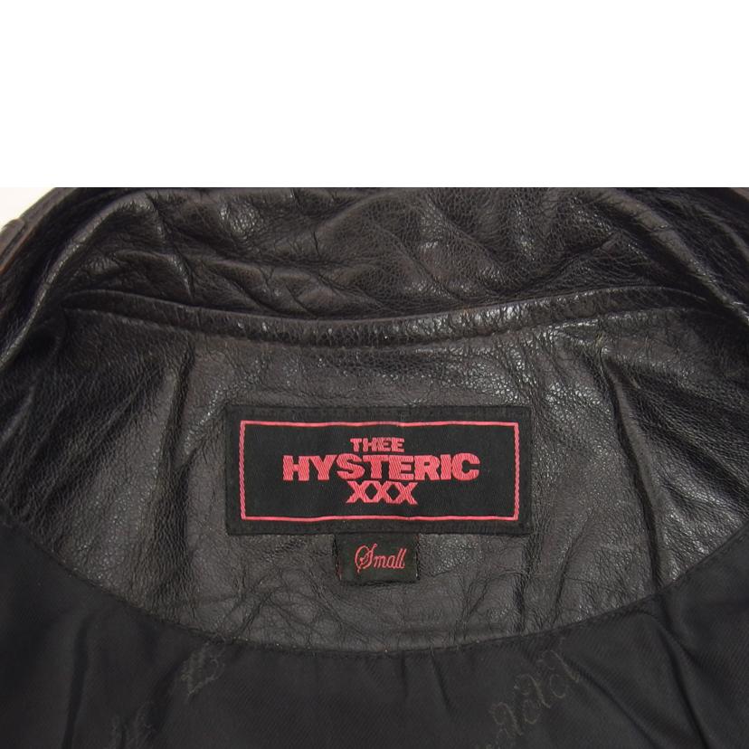 Thee　Hysteric　XXX ジィヒステリックトリプルエックス/ラムレザースタジャン／ブルゾン/5LB-0191//Bランク/04