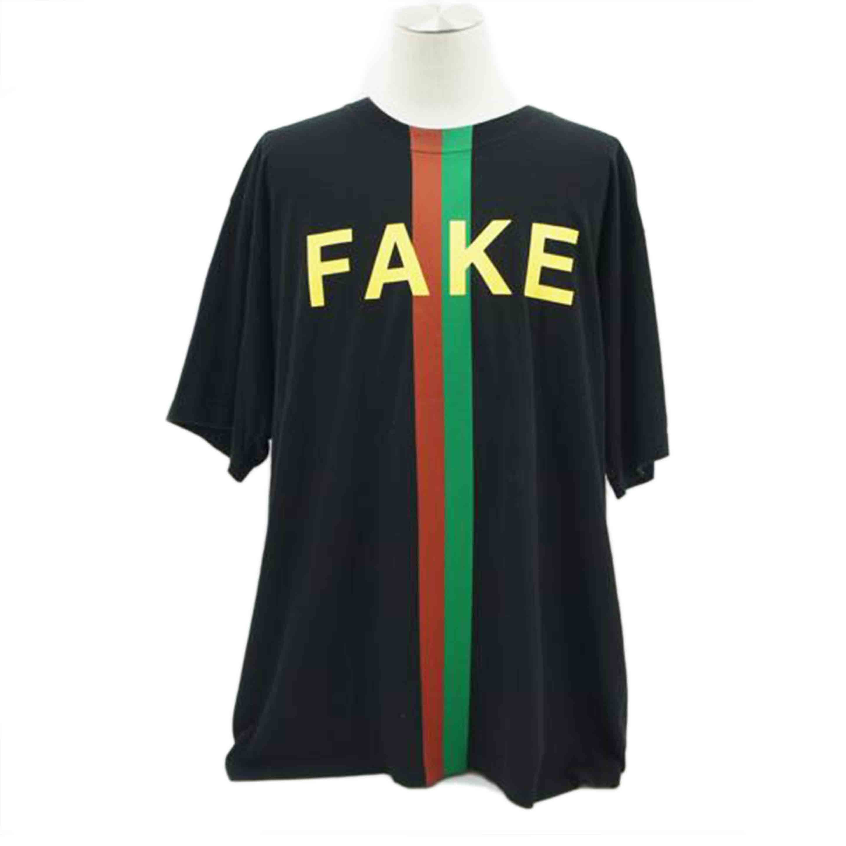 GUCCI ｸﾞｯﾁ/GUCCI　FAKE　NOT　プリントTシャツ//ABランク/19