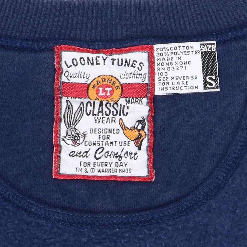 LOONY TUNES/90＇s　／　ルーニーチューンズクラシック　　スウェット／　刺繍プリント／ネイビー//ABランク/65