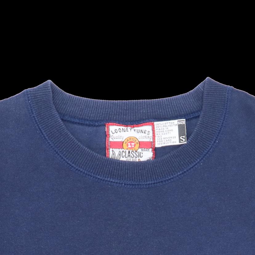 LOONY TUNES/90＇s　／　ルーニーチューンズクラシック　　スウェット／　刺繍プリント／ネイビー//ABランク/65