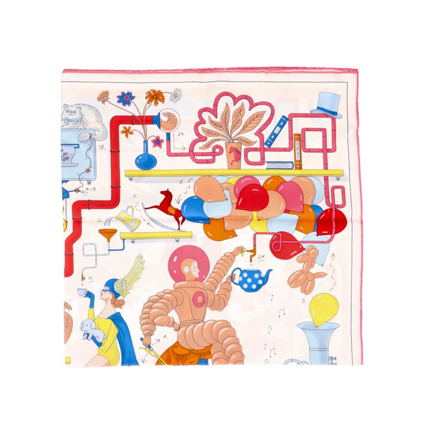 HERMES エルメス/カレ90／Tea　For　Two／2024/Tea For Two//ｻｲｽﾞ:90cm/Aランク/91