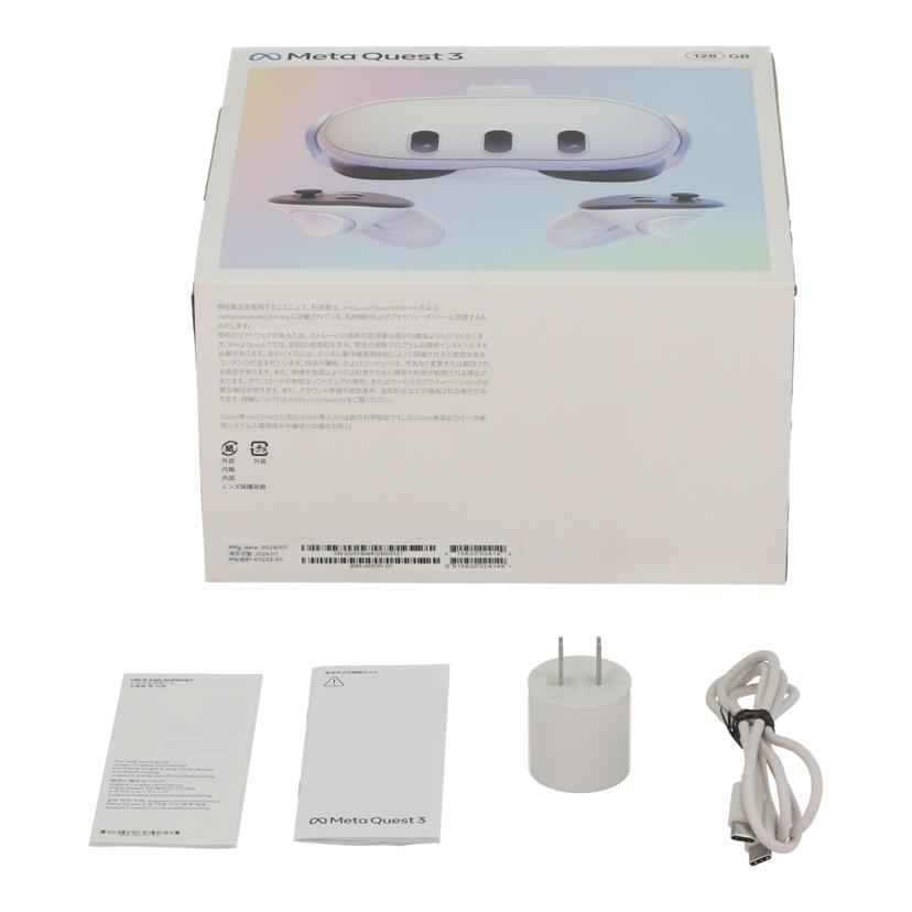 Meta　Facebook メタ/VRヘッドセット／Meta　Quest3　128GB/899-00591-01//2G0YBWKG6G01Z7/2C0YC1ZG6D06KH/ABランク/70