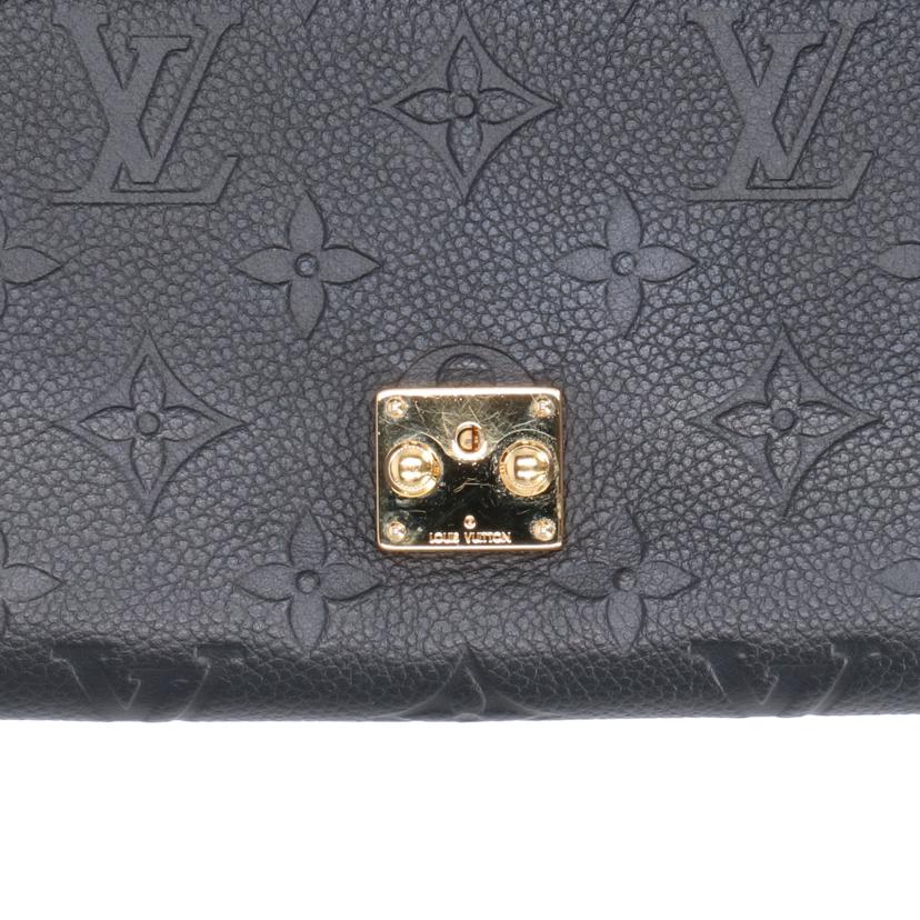 LOUIS VUITTON ルイ・ヴィトン/ポルトフォイユ・サラ　メティス／アンプラント／ノワール/M82638//RFI****/ABランク/77
