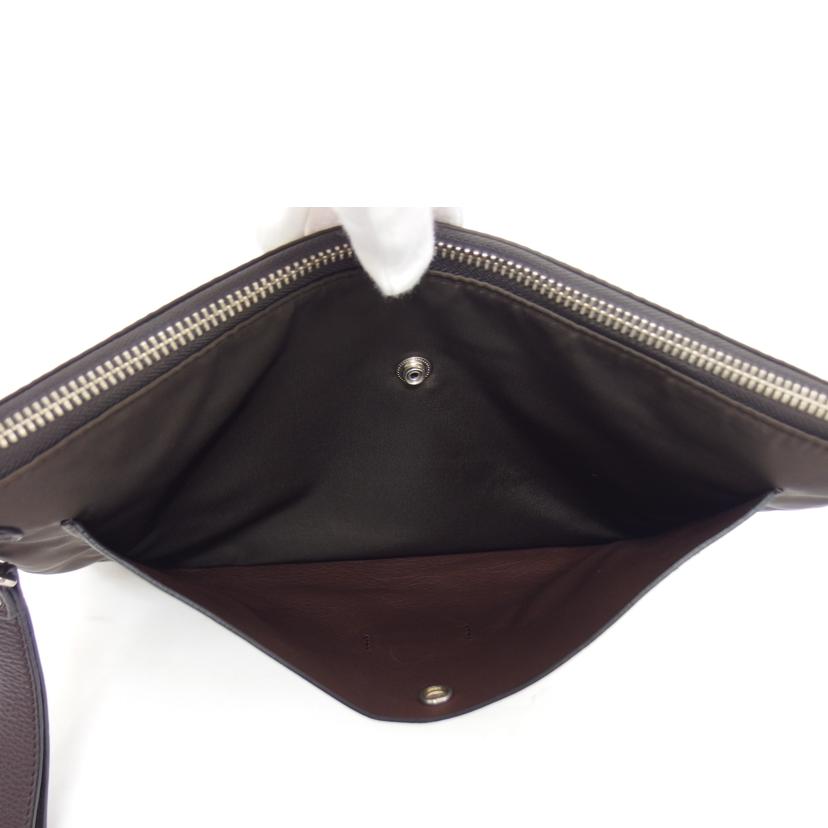 Daniel＆Bob ダニエル＆ボブ/ナイロンレザー／クラッチバッグ／ブラウン／JR高島屋別注//ABランク/04