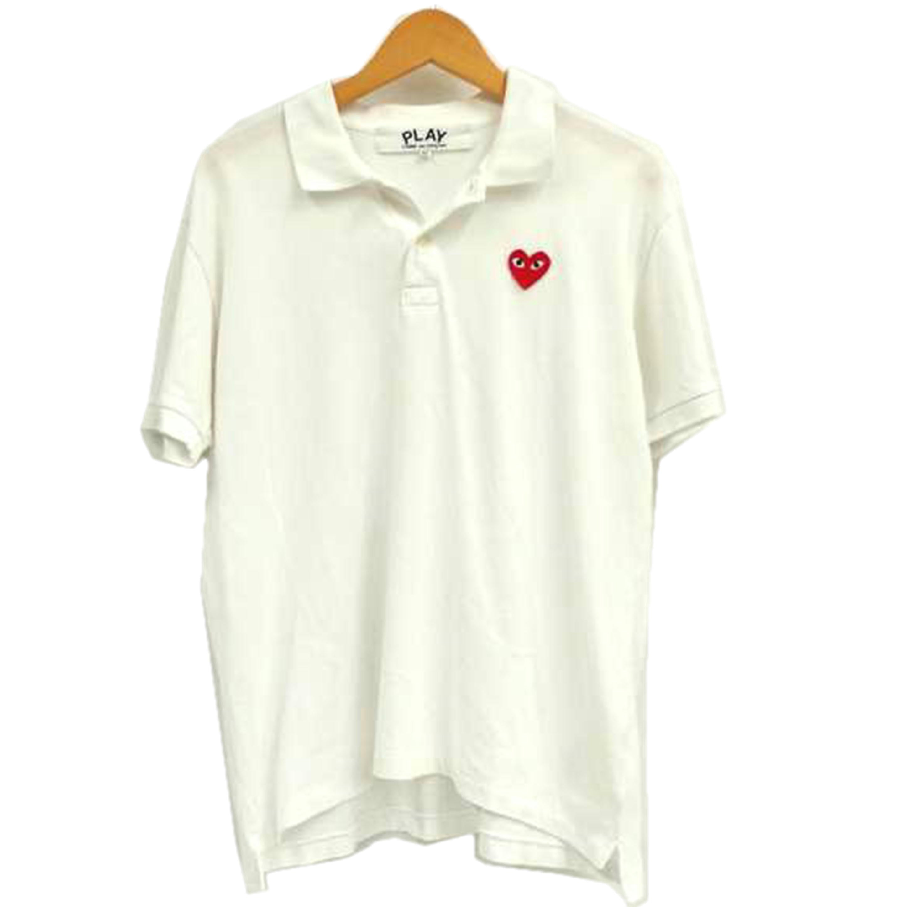 COMMEdesGARCONS COMMEdesGARCONS/ポロシャツ／PLAY／白/AZ-T006//サイズ　XL/Bランク/82