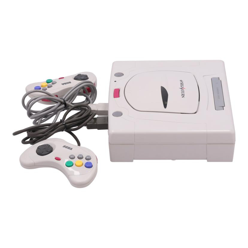 セガサターン本体　タイムセール中 セガサターン本体 箱あり コントローラ3個 ソフト17タイトル