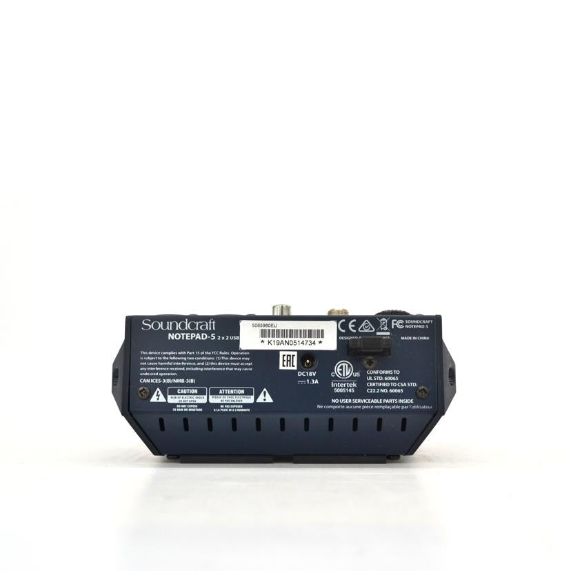 sound　craft サウンドクラフト/オーディオインターフェース付ミキサー/Notepad-5//Aランク/75