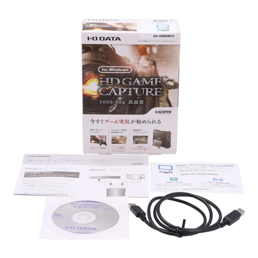 I．O　DATA アイオーデータ　/ゲームキャプチャー/GV-USB3/HD//12VZ004048G0/Bランク/75