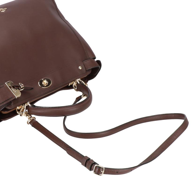COACH コーチ/2Wayショルダーバッグ／レザー／ブラウン/33549//G14**/Aランク/06