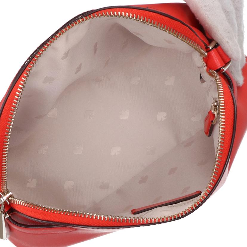 kate spade ケイトスペード/レザードームショルダー/レッド/WKR00645//Aランク/42