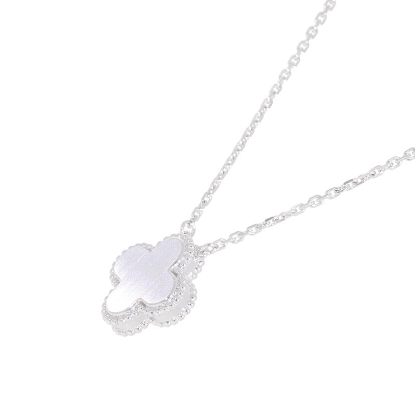 Van Cleef＆A ヴァンクリーヌ/アルハンブラセラドングリーンセーブル・1Pダイヤネックレス/VCARP9RU00//JC986879/Aランク/89