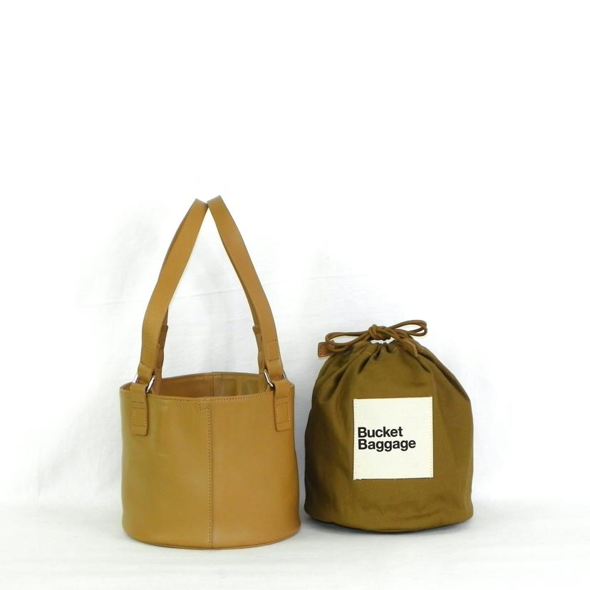 BacketBaggage バケットバゲージ/BacketBaggage／H＆S　レザーバスケット　Small／キャメル//Aランク/81