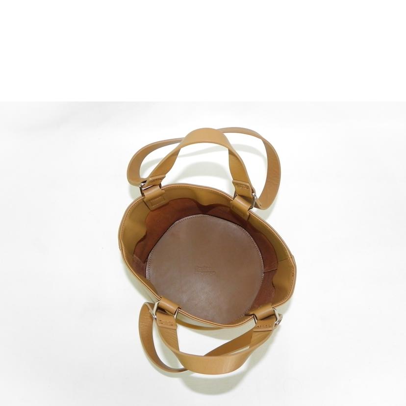 BacketBaggage バケットバゲージ/BacketBaggage／H＆S　レザーバスケット　Small／キャメル//Aランク/81