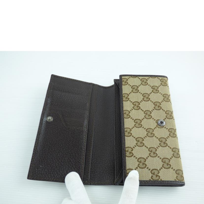 GUCCI グッチ/GGキャンバス2つ折り長財布/24494//041*/Bランク/64
