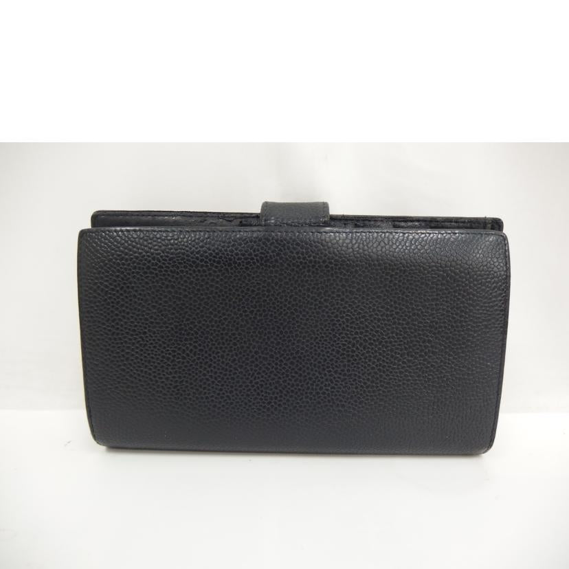 CHANEL シャネル/ココマークキャビアスキン折財布//102*****/Bランク/82