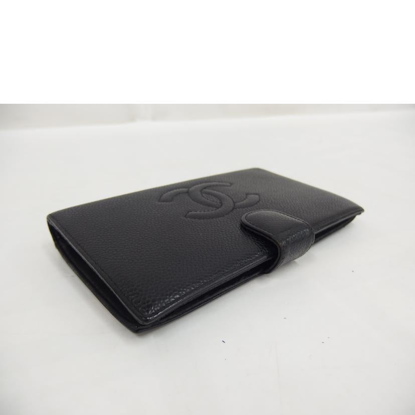 CHANEL シャネル/ココマークキャビアスキン折財布//102*****/Bランク/82