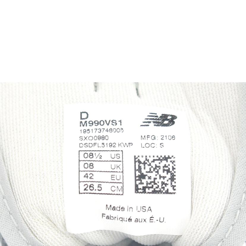 New　balance ニューバランス/NBスニーカー　限定40周年モデル/M990VS1//Sランク/75