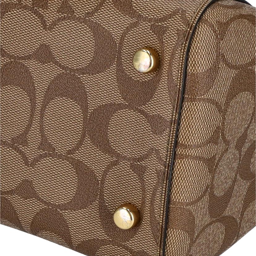 COACH コーチ/ローアンサッチェルシグネチャーキャンバス/F83607//K19**/Aランク/09